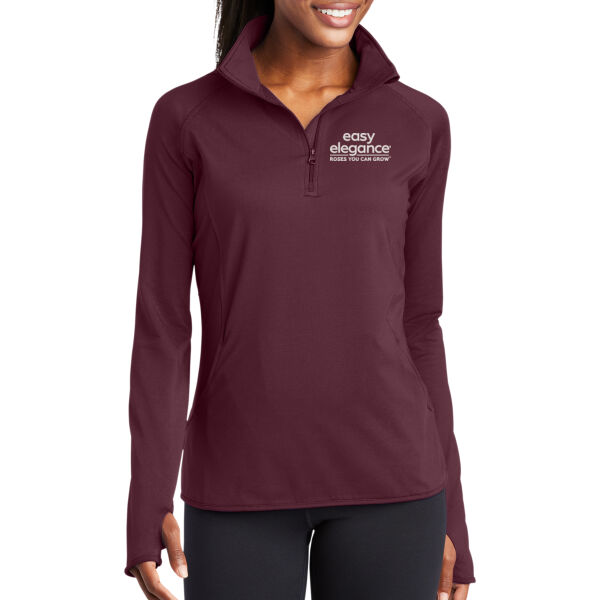 Sport-Tek ® - Ladies Sport-Wick ® Stretch 1/2 Zip Pullover - Embroidered Logo Thumbnail