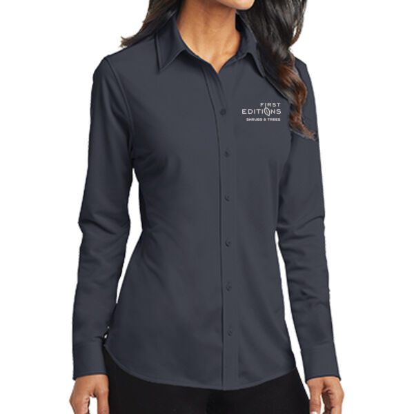 Port Authority ® - Ladies Dimension Knit Dress Shirt - Embroidered Logo Thumbnail