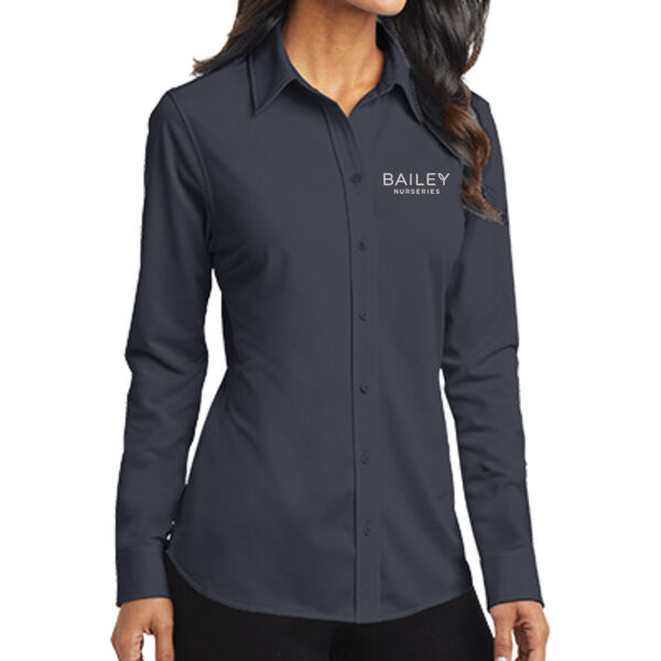 Port Authority ® - Ladies Dimension Knit Dress Shirt - Embroidered Logo Thumbnail