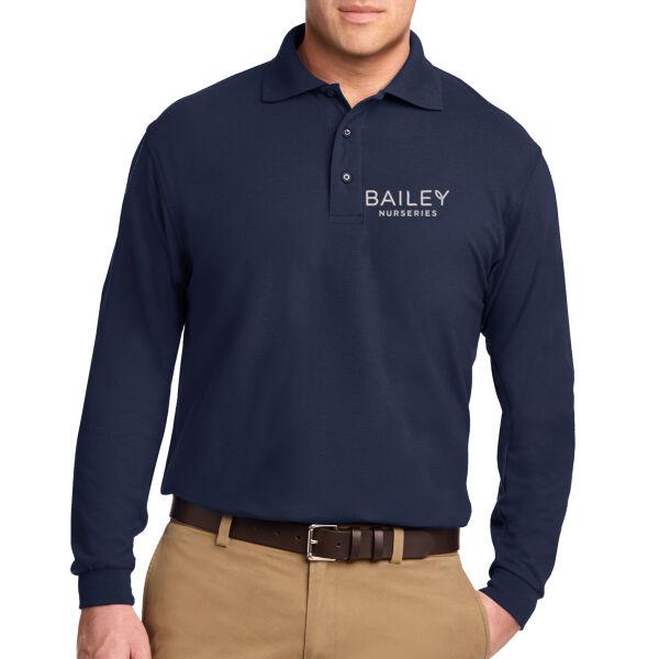 Port Authority - Silk Touch™ Long Sleeve Polo - Embroidered Logo Thumbnail