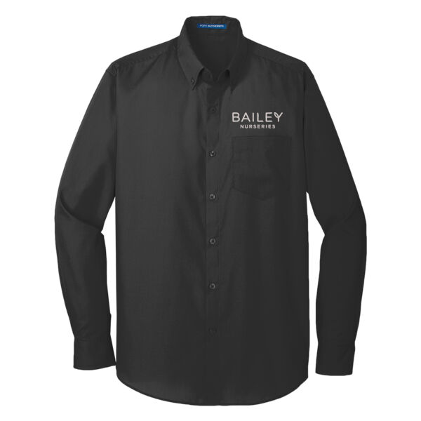 Port Authority - Long Sleeve Carefree Poplin Shirt - Embroidered Logo Thumbnail