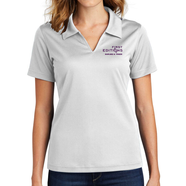 Sport-Tek - Ladies Dri-Mesh V-Neck Polo - Embroidered Logo Thumbnail