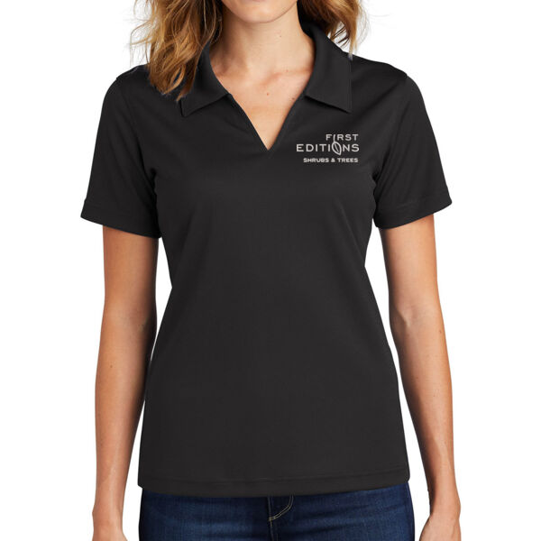 Sport-Tek - Ladies Dri-Mesh V-Neck Polo - Embroidered Logo Thumbnail
