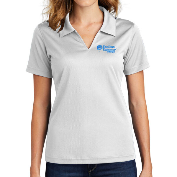 Sport-Tek - Ladies Dri-Mesh V-Neck Polo - Embroidered Logo Thumbnail