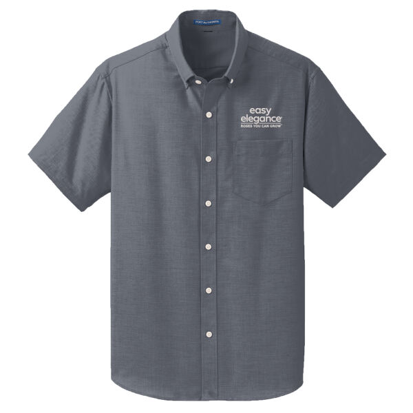 Port Authority - Short Sleeve SuperPro Oxford Shirt - Embroidered Logo Thumbnail