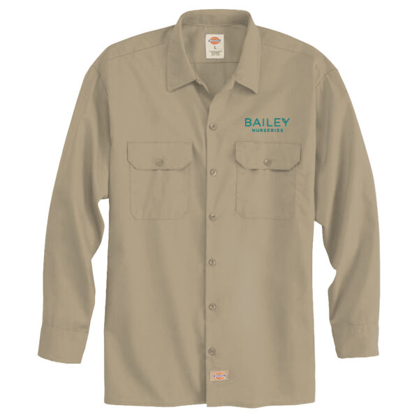 Dickies - Long Sleeve Work Shirt - Embroidered Logo Thumbnail