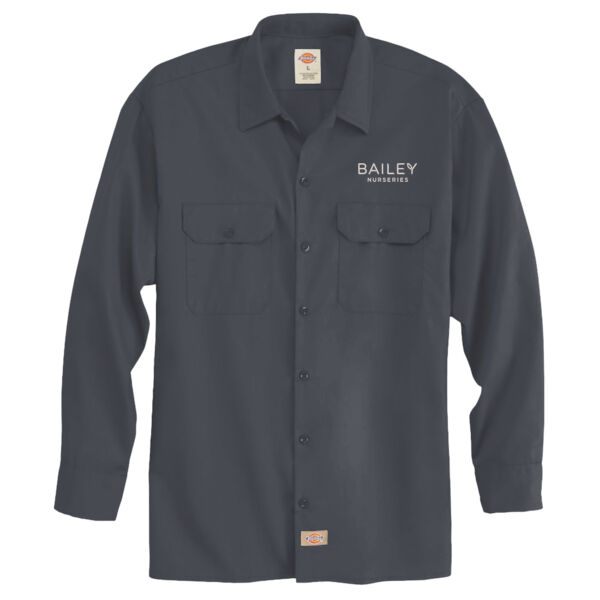 Dickies - Long Sleeve Work Shirt - Embroidered Logo Thumbnail