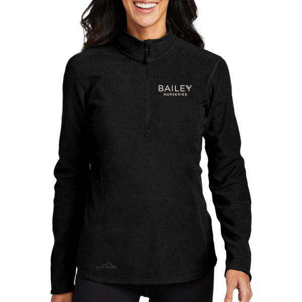 Eddie Bauer® Ladies 1/2-Zip Microfleece Jacket - Embroidered Logo Thumbnail